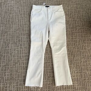 Ann Taylor White Boot Cut Crop Women's Jeans size 10 NWT
